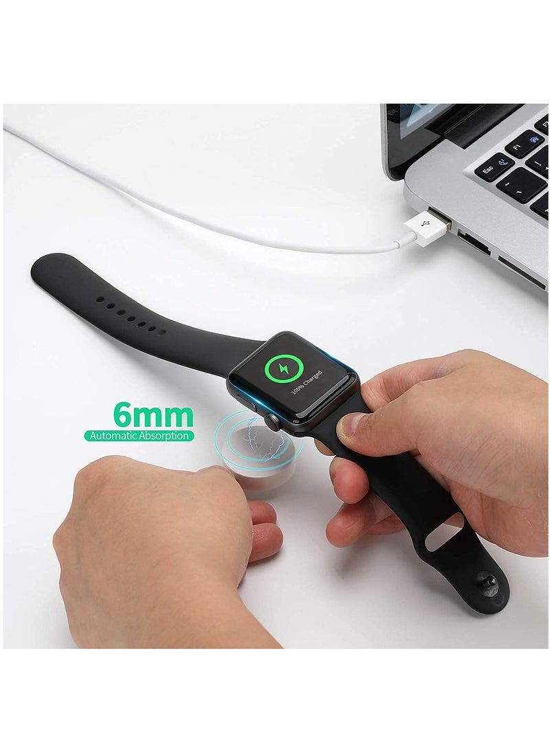 DUSALA Fast Wireless Magnetic Wireless Charging Cable Cord Portable Charging Cord Compatible with Apple Watch Series 6 SE ,5,4,3,2,1/ 38mm,40mm,42mm,44mm 3.3Ft - Image 4