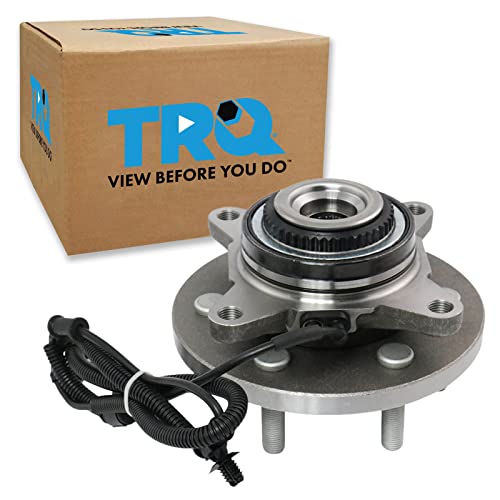 TRQ Front Driver Side Passenger Side Wheel Bearing & Hub Assembly 4WD with ABS Sensor Compatible with 2015-2017 Ford F-150 - Image 2