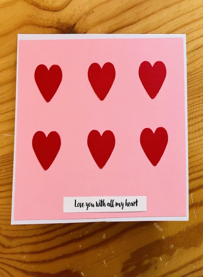 Crafted Forever Love theme greeting card for Valentines Day/Anniversary/Birthday/Proposal, 4x6 inch size, with envelope, blank inside for messages - Image 2