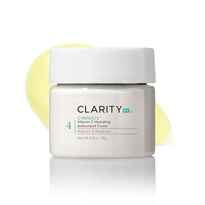 ClarityRx C-Results Vitamin C Hydrating Antioxidant Face Cream, Natural Plant-Based Anti-Aging Facial Moisturizer for Brighter Skin - Image 1