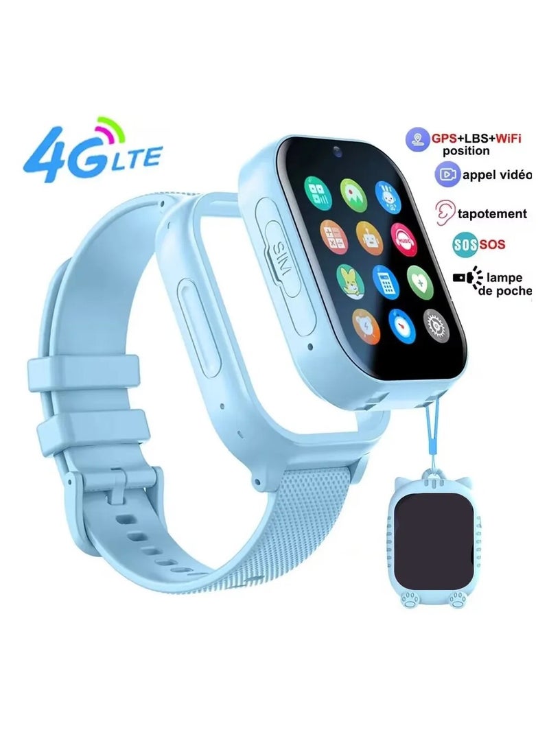 Generic - 4G Kids Smart Watch With Sim Card Support and Waterproof - 2023 Model with Video Call, GPS , and More - Image 1