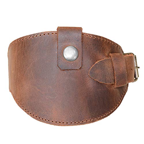 Hide & Drink, Motorcycle Boot Protector with Buckle Closure, Protects Shoe from Shifter, Biker Gear, Shoe Cover, Rustic Guard, Full Grain Leather, Handmade, Bourbon Brown - Image 2