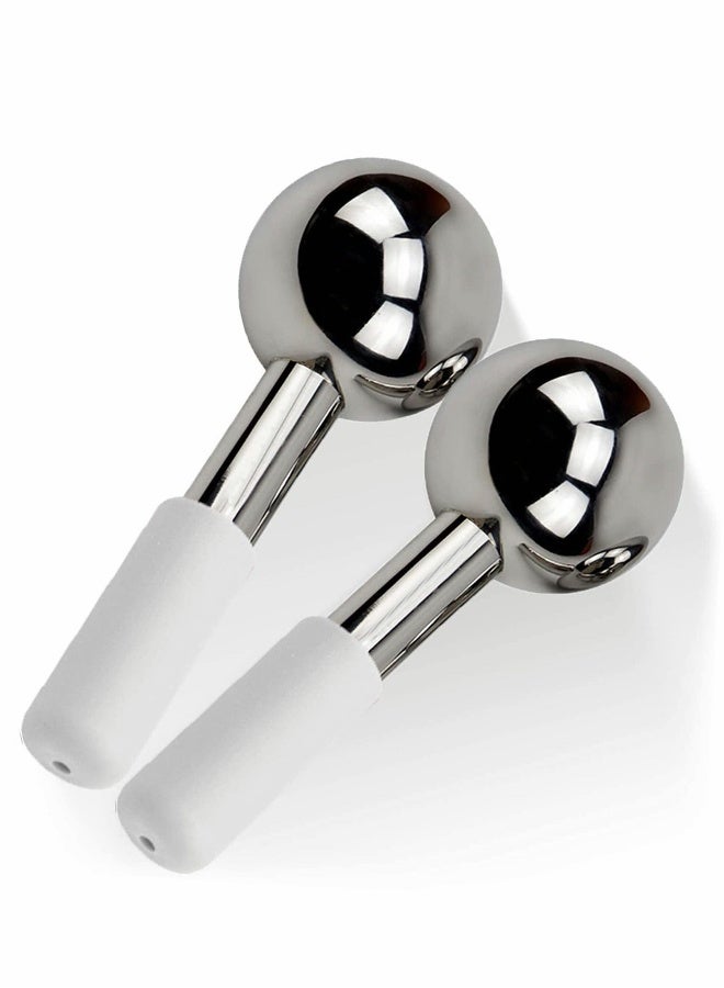 كرات الثلج للوجه، 2 قطعة جهاز تدليك للوجه وكرة ثلج - Image 1