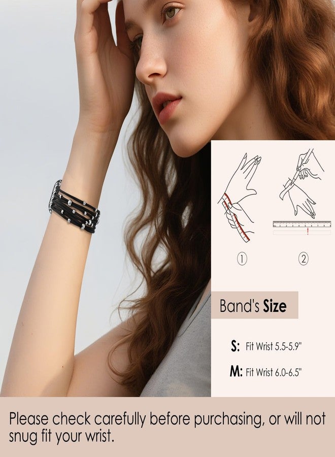 VISOOM Beaded Boho Bracelet Compatible for Apple Watch bands 38/40/41/42mm Women - Stretchy iWatch Band Women for Apple Watch Series 11/10/SE/9/8/7/6/5/4/3/2/1, DIY Metal Beaded Apple Watch Bracelet Band - Image 5