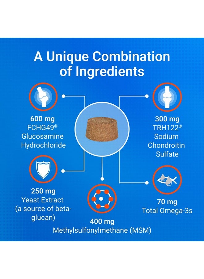Nutramax Laboratories Nutramax Cosequin for Senior Dogs Joint Health Supplement, Contains Glucosamine, Chondroitin, MSM, Omega-3s and Beta-Glucan, Supports Joint, Skin and Coat, Immune Health, Soft Chews, 120 Count  - Image 5