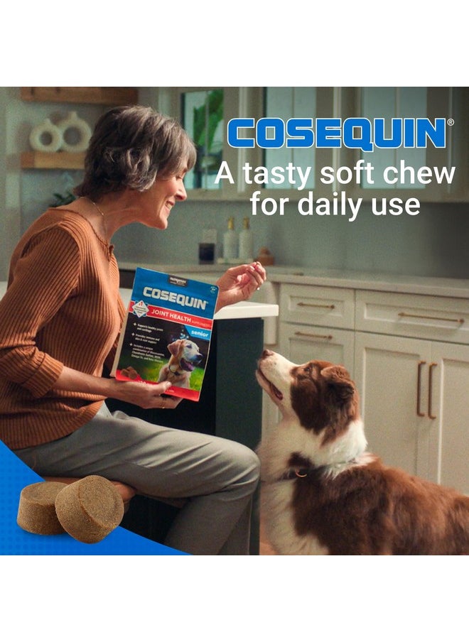 Nutramax Laboratories Nutramax Cosequin for Senior Dogs Joint Health Supplement, Contains Glucosamine, Chondroitin, MSM, Omega-3s and Beta-Glucan, Supports Joint, Skin and Coat, Immune Health, Soft Chews, 120 Count  - Image 4