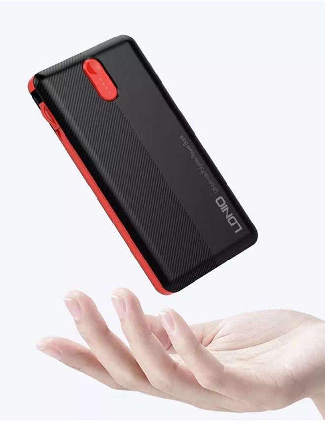 LDNIO - 20000mAh Power Bank Dual USB Power Supply Quick Charge with Built-in With 3 IN 1 Cable - Image 1