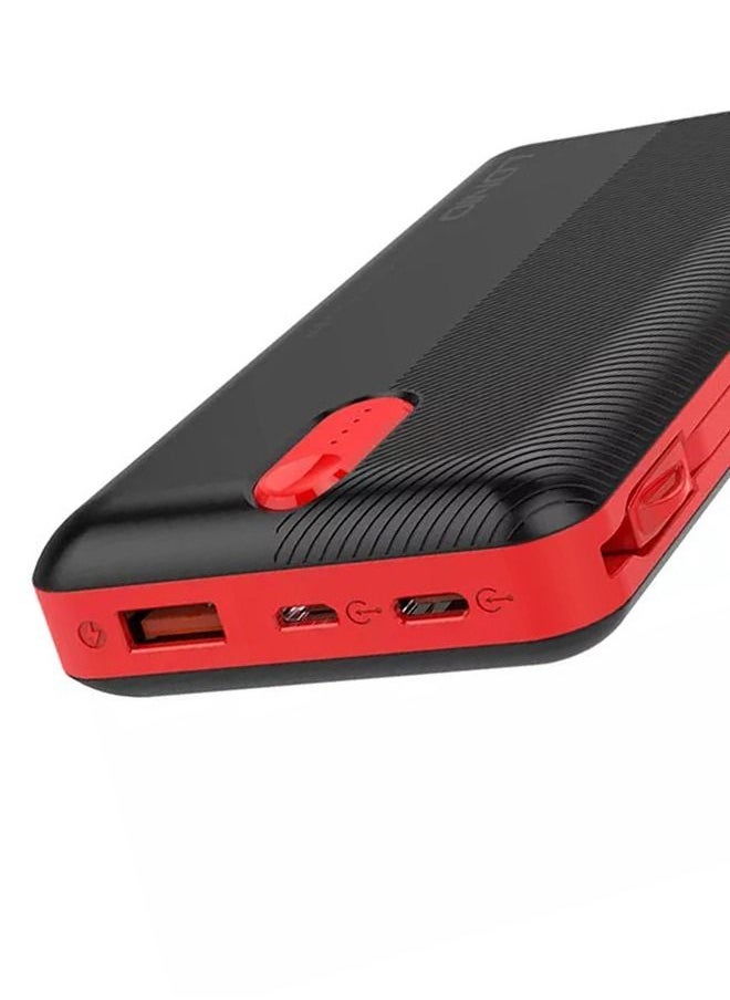 LDNIO - 20000mAh Power Bank Dual USB Power Supply Quick Charge with Built-in With 3 IN 1 Cable - Image 1