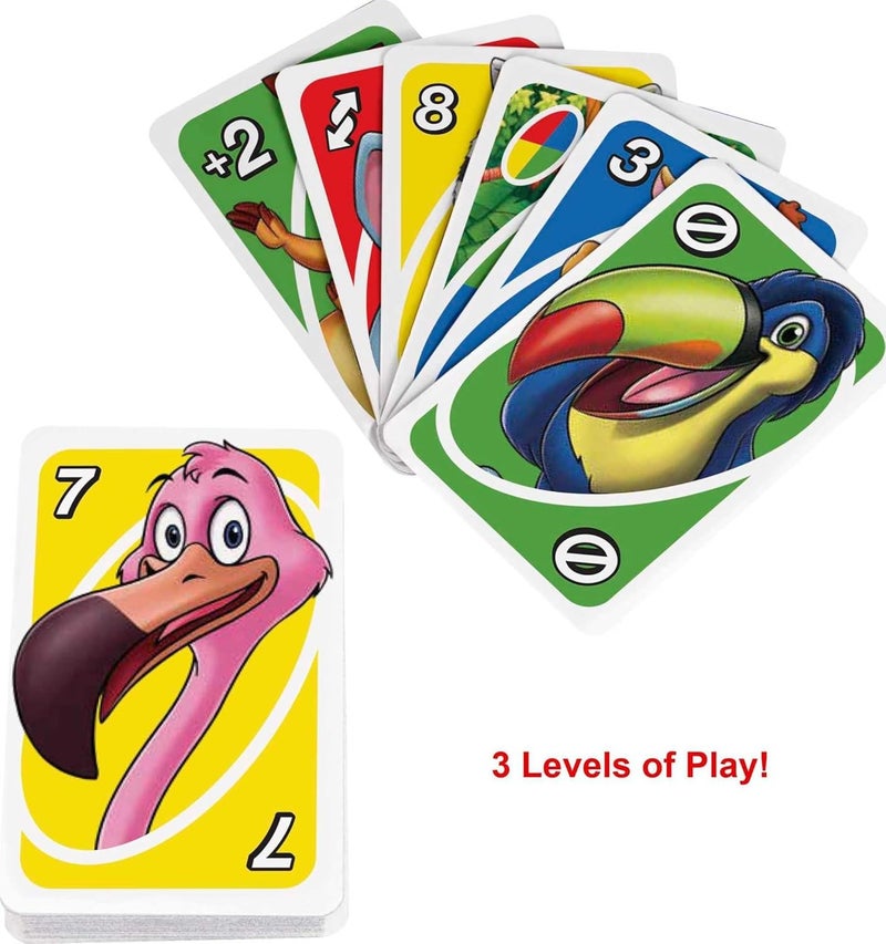 Mattel Games UNO® Junior Card Game for Kids 3 Years Old & Up - Image 1