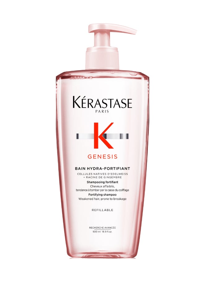 KERASTASE Genesis Bain Hydra-Fortifiant Anti-Hair Fall Shampoo For Normal To Oily Hair 500Ml  - Image 1