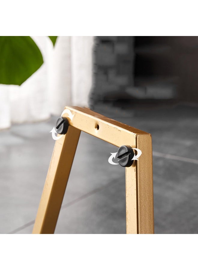 طاولة نهاية على شكل C طاولة جانبية معدنية للمنزل طاولة بسيطة وعصرية لطاولة القهوة طاولة بجانب السرير لون السماء فوق البني - Image 3