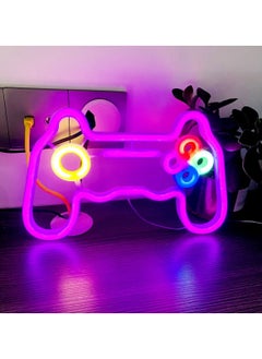 إتش إف إن لافتات نيون LED على شكل أضواء لتزيين الحائط - وردي  - Image 3
