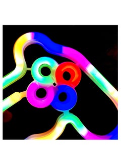 إتش إف إن لافتات نيون LED على شكل أضواء لتزيين الحائط - وردي  - Image 4