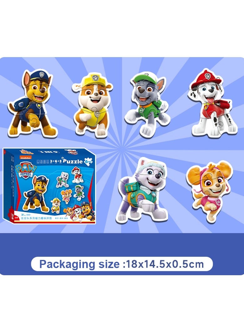 باو بترول يمكن استخدام ألغاز 6 قطع PAW PATROL لتمرين اليدين والأدمغة كزينة للجدران - Image 1