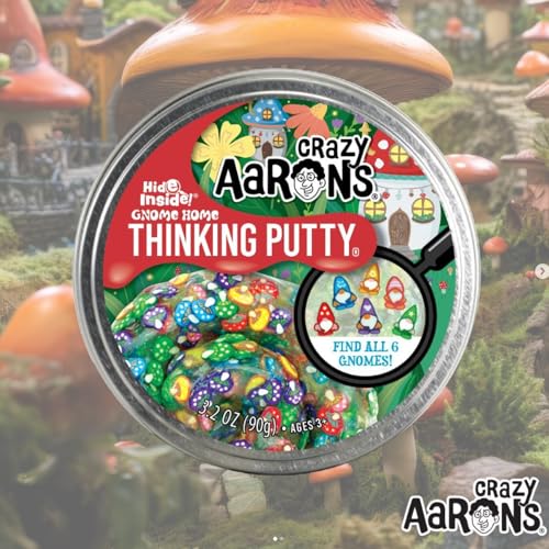 Crazy Aaron's Thinking Putty - Gnome Home - Multi-Color Sensory Putty for Kids and Grown ups in a 4" Tin - Creative and Endless Fun, Stress Relief Therapy Toys, Never Dries Out - Made in USA - Image 5
