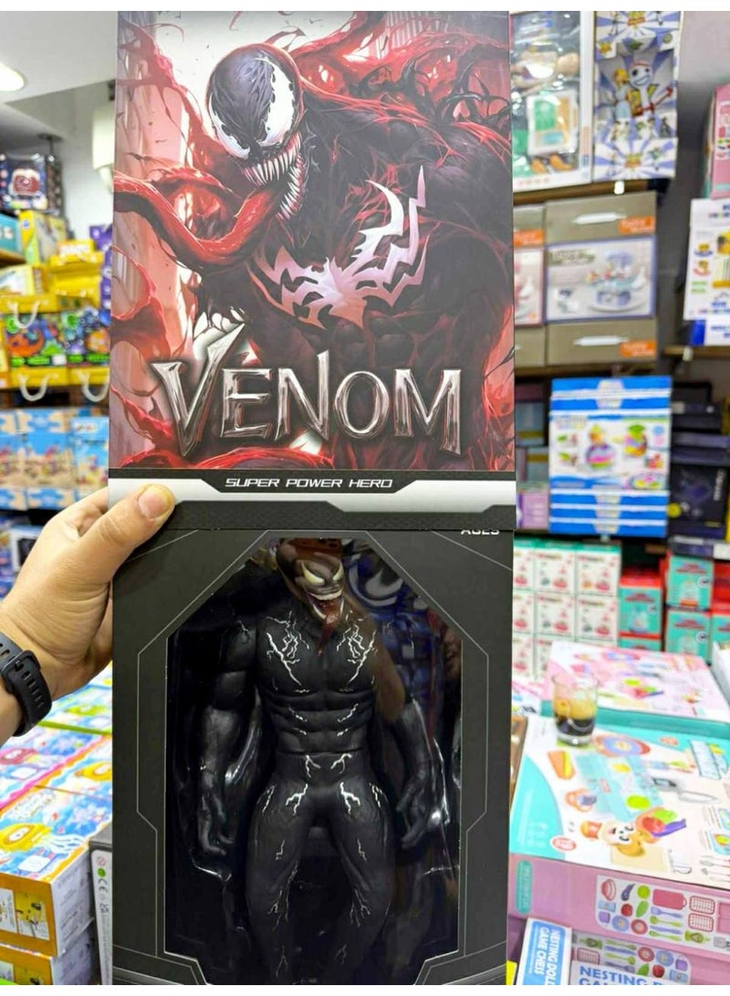 Venom Action Figure – Move Spider-Man into amazing action poses and enjoy imaginative play or display on a shelf. Suitable for children 3 years and up. - Image 2