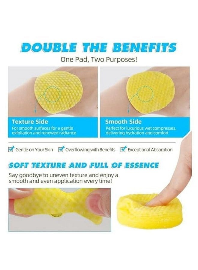 GOMNIK Turmeric Kojic Acid Cleansing Pads, 60 Pcs | Exfoliating Face with Vitamins | Brightening, Dark Spot Removal | Gentle Turmeric Scrub Pads for All Skin Types - Image 3
