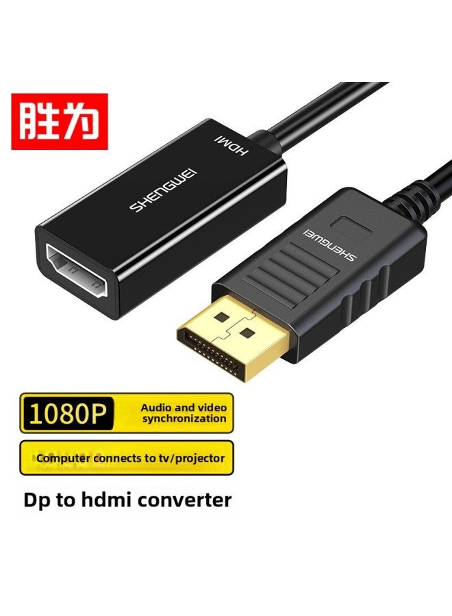 Shengwei DP To HDMI Converter Cable Supports Computer Monitor Projector 1080p DP-MN-8080-Color:1080P( MN-8080) - Image 1
