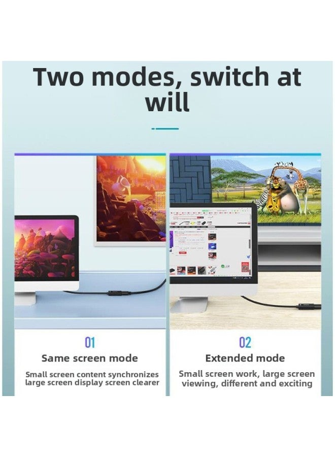 Shengwei DP To HDMI Converter Cable Supports Computer Monitor Projector 1080p DP-MN-8080-Color:1080P( MN-8080) - Image 2