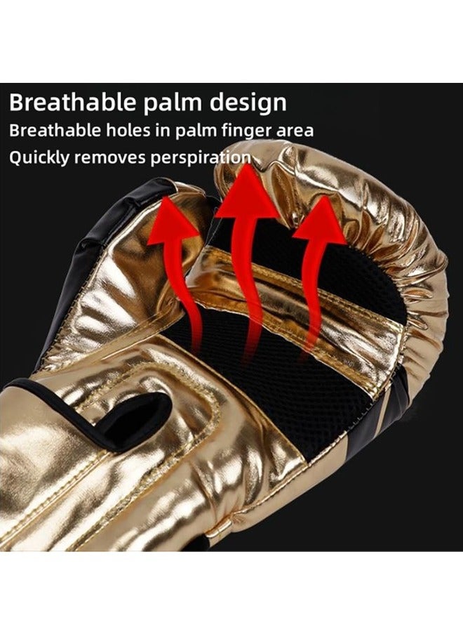 Generic Boxing Gloves Kids Adult Teens, Boxing Training Gloves, Triple Combination Liner and Breathable Palm Design, for Boxing, Kickboxing, Muay Thai,6oz(Orange) - Image 4