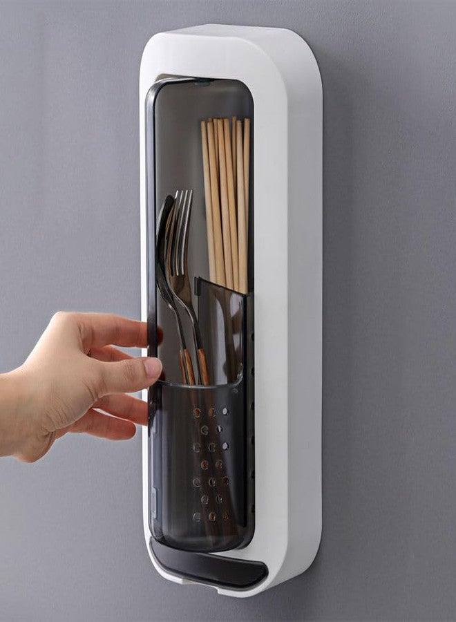 حامل عيدان الطعام وأدوات المائدة الجداري من كويرا، خالٍ من مادة BPA، بتصميم جيد التهوية - Image 2