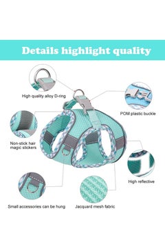 Vparty Dog Harness for Small & Medium Dogs, No Pull Puppy Harness and Leash Set, Easy Walk Dog Harness for Walking, Running, and Training, Comfortable Small Dog and Medium Dog Harness, Adjustable, Durable, Perfect for Everyday Use  - Image 3