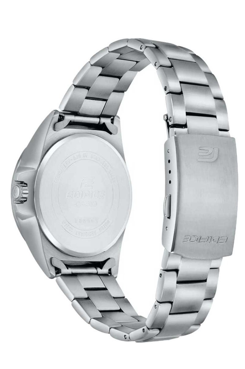 CASIO EFV-140D-2AV – ساعة رياضية أنالوج من الفولاذ المقاوم للصدأ بقرص أزرق، مقاومة للماء حتى 100 م، ساعة للرجال - Image 4