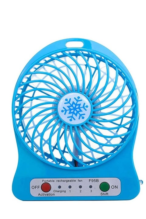 مروحة يدوية صغيرة محمولة بتصميم ملون مزودة بمنفذ USB وهادئة بثلاث سرعات
