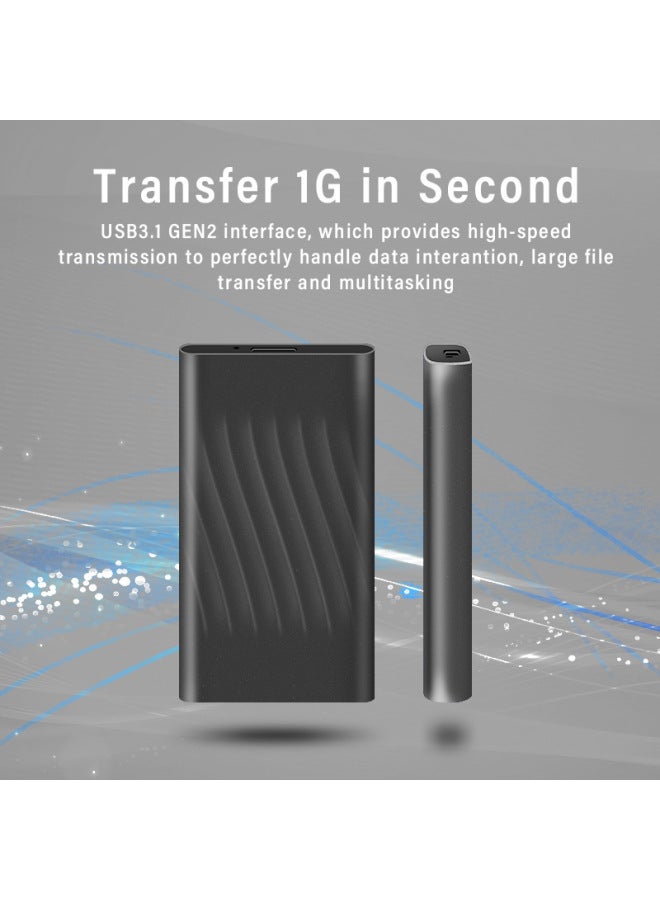 Mobile Solid State Drives Type-c Docking Station Expands 16TB Mobile Drives-Capacity:512GB-Interface:Type-c Black - Image 4