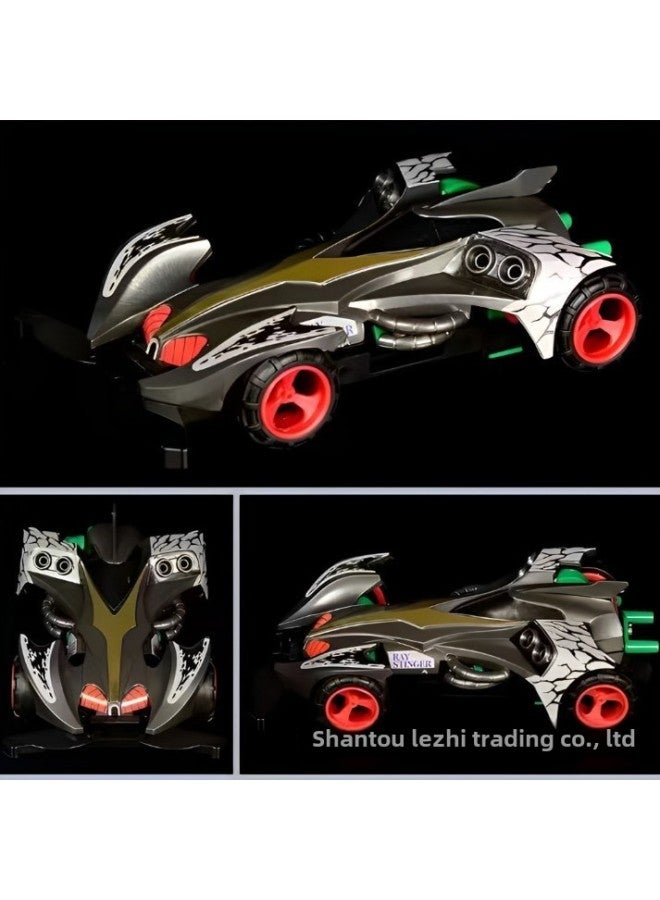 Mini 4WD Xingda Model Daxing Racing Toys Nostalgic Assembled Stall School Competition Spider King-Color:Spider King [main Picture]  - Image 5