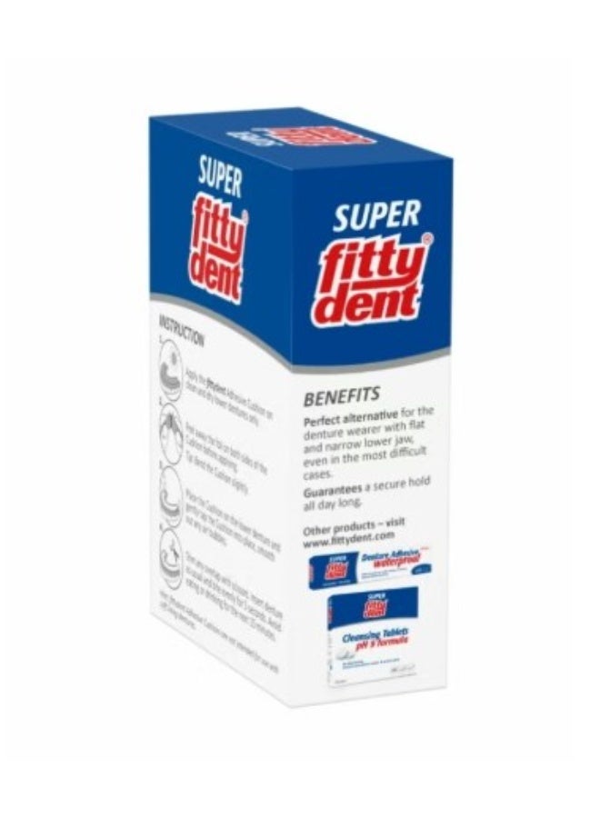 Fittydent Fitty Dent Denture Adhesive Cushions waterproof 15'S Strips - Image 3