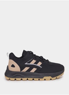 Styli Stripe Lace Up Sneakers  - Image 1