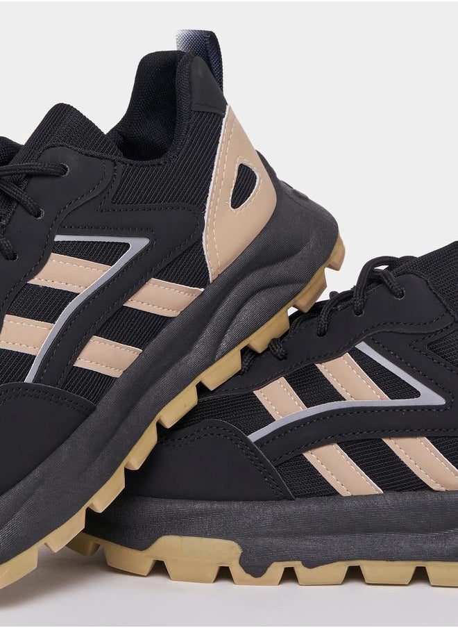 Styli Stripe Lace Up Sneakers  - Image 4