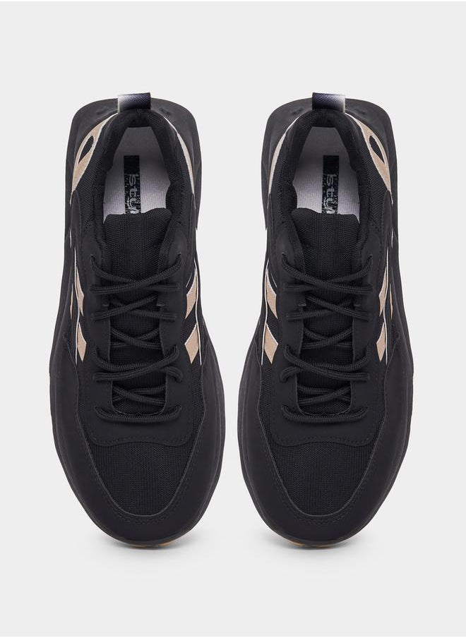 Styli Stripe Lace Up Sneakers  - Image 5
