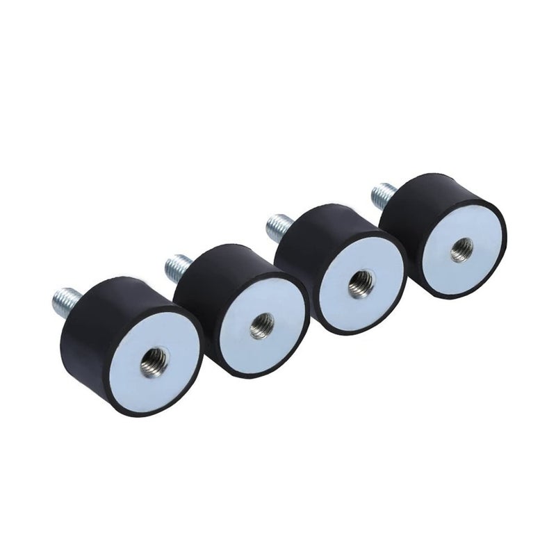 YOSOO Yosoo 4Pcs M6 Rubber Mounts Shock Absorber Anti Vibration Silentblock Car Boat Bobbins