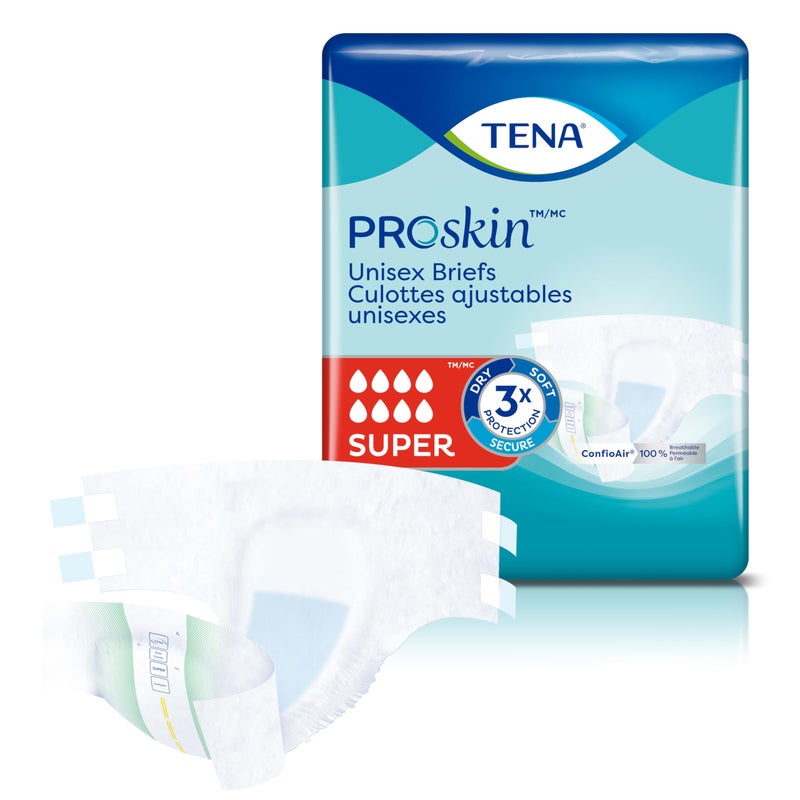 TENA ProSkin Unisex Adult Diapers with Tabs, Maximum Absorbency, Large, 14 ct - Image 2