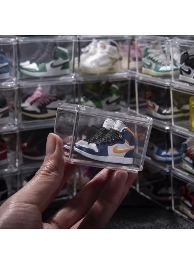 Creative Diy Model Desktop Decoration For Boys And Girls Birthday Gift Trendy Mini AJ Sneakers Shoes Wall-Color:1 Lakers - Image 5