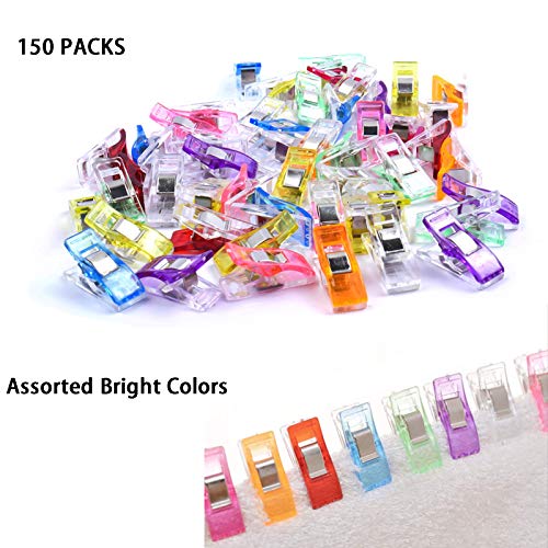 COLOGO 150 PCS Multipurpose Sewing Clips, Clips for Sewing, Quilting Clips for Fabric Sewing Binding Crafting, Assorted Bright Colors - Image 4