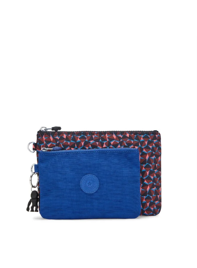 kipling 2 Pouches Female Happy Squares Duo Pouch