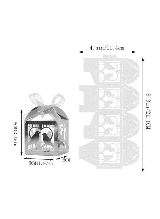 50-piece luxury birdcage-themed favor boxes – elegant favor boxes for special occasions - Image 2