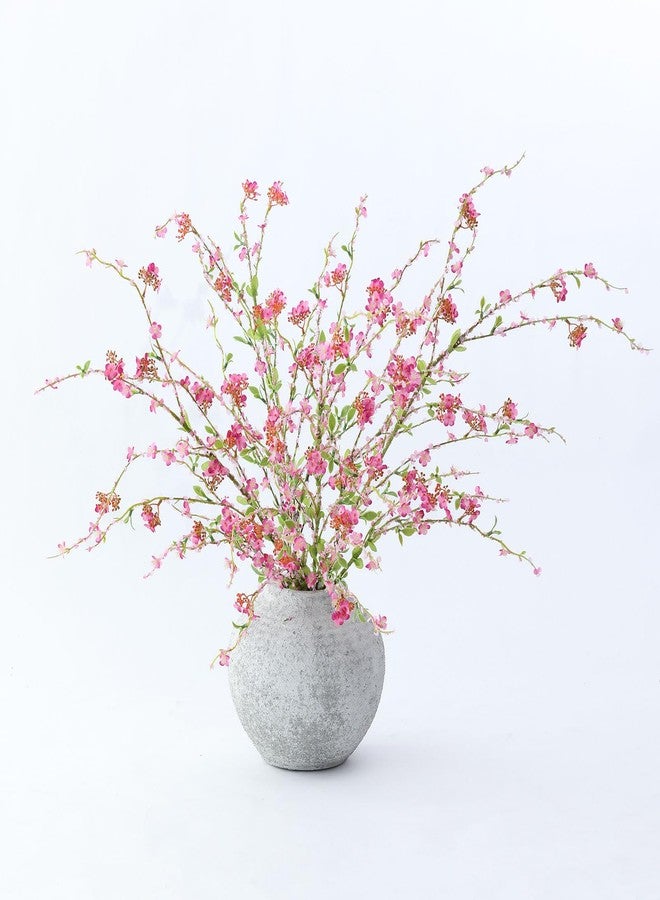 mizii 3Pcs 45" Artificial Cherry Blossom Branches Pink Fake Silk Cherry Blossoms Flowers with Long Stem for Wedding Decorations Table Centerpieces Vase Arrangement Home Decor (Pink) - Image 1
