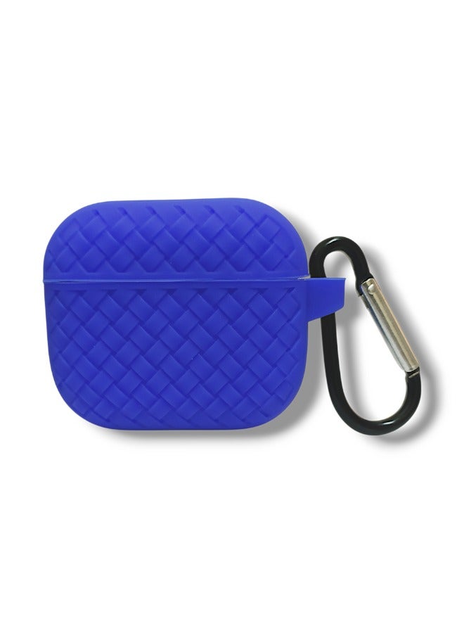 AirPods 3 Silicone Case with Stylish Ribbed Design - Blue