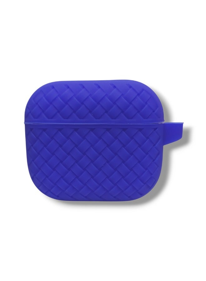 AirPods 3 Silicone Case with Stylish Ribbed Design - Blue