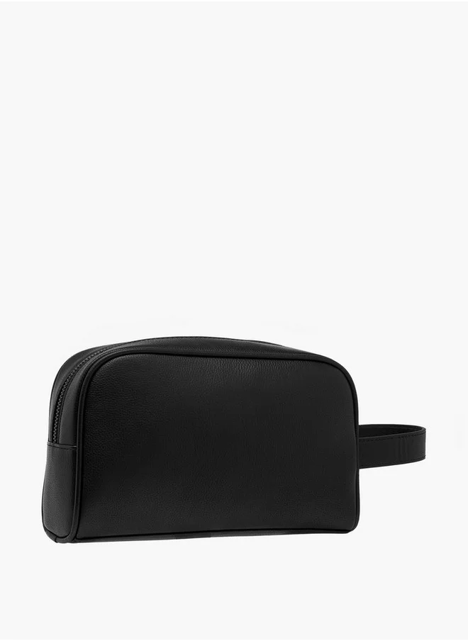 DUCHINI Textured Pouch with Zip Closure
