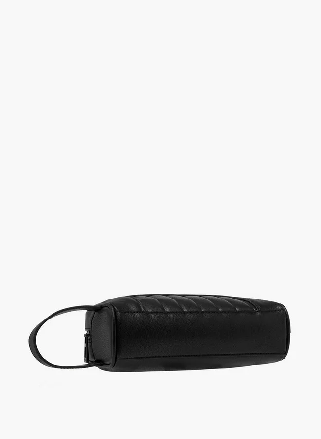 DUCHINI Men's Textured Pouch with Zip Closure