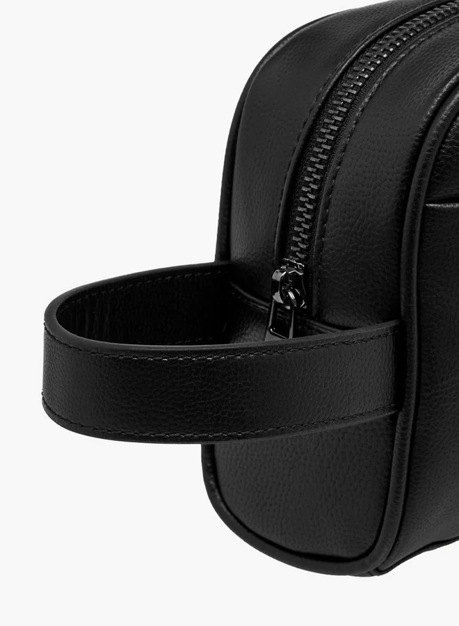 DUCHINI Men's Textured Pouch with Zip Closure