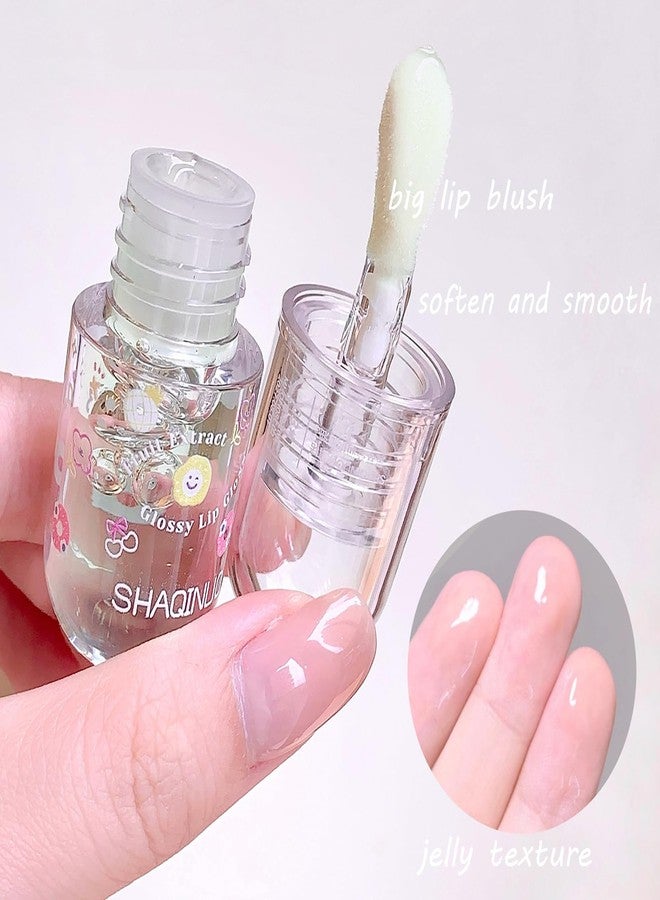 DENESTUP 4 Pcs Lip Gloss Oil Set, Fruit Flavored Lip Gloss Set Cute Lip Jelly Hydrating Lip Make-Up for Kids and Teens, Kid Friendly, Party Gift, Non-toxic - Image 4