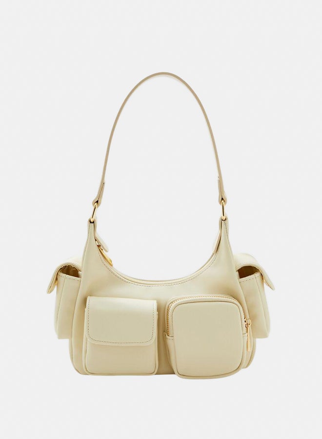 FOREVER 21 Faux Leather Pocket Shoulder Bag 