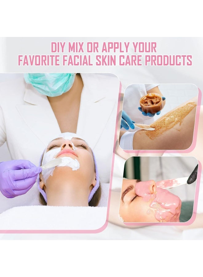 10 قطع من ملاعق التجميل البلاستيكية مع وعاء من السيليكون، ملعقة قناع هلامي للعناية بالبشرة، ملاعق للاستخدام مرة واحدة للعناية بالوجه، أداة وضع قناع الوجه، مغرفة مكياج لأدوات الوجه (أبيض) - Image 4