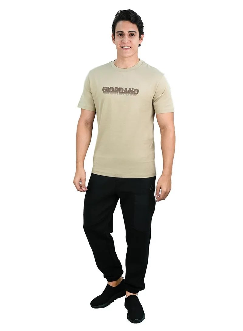 GIORDANO Men's Cotton Signature Print Tee